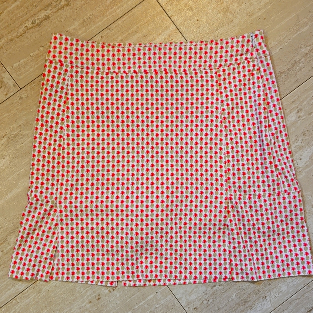 Fairway & Greene Pink/Green Pineapple Leisure/Active/Golf Skort - Picture 1 of 10